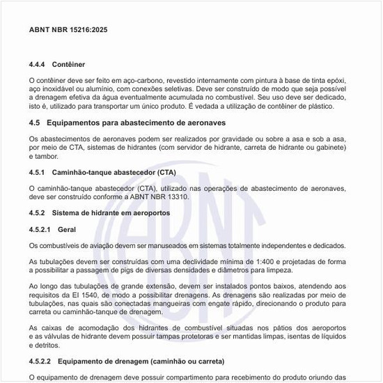 Quais são os equipamentos para abastecimento de aeronaves?