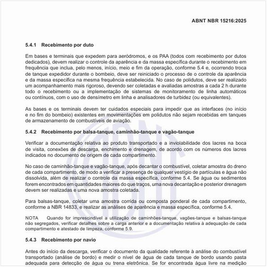 Como deve ser o recebimento por navio?