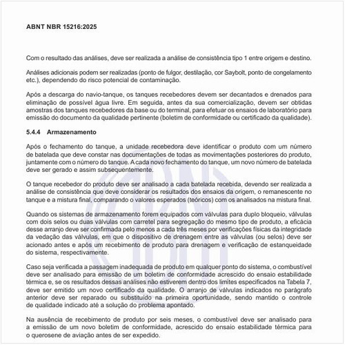 Por que deve ser feita a decantação do produto?