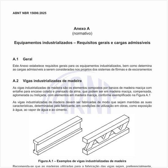 O que representam as vigas industrializadas de madeira?
