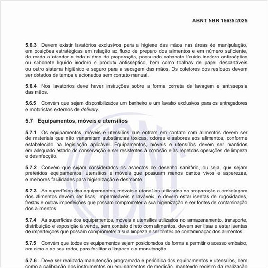 Por que os equipamentos, móveis e utensílios que entram em contato com alimentos devem ser de materiais que não transmitam substâncias tóxicas, odores e sabores aos alimentos?