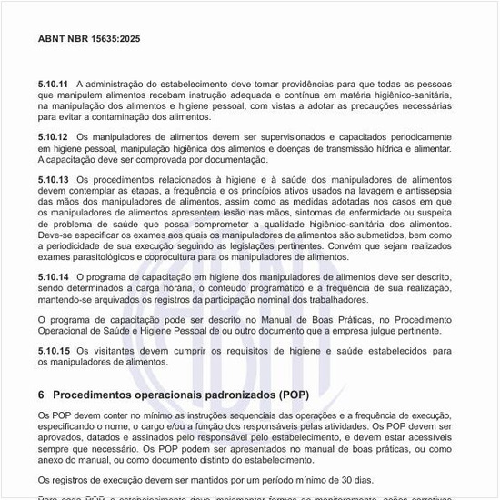 O que são os procedimentos operacionais padronizados (POP)?