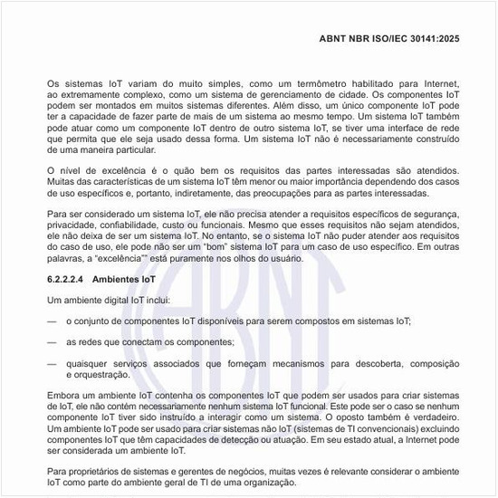 Como é um exemplo de ambiente IoT?