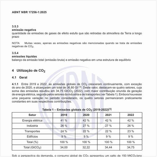 Quais foram as emissões globais de CO2 (2019-2022)?