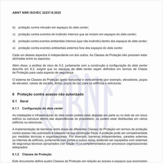 Quais são as classes de proteção contra acesso não autorizado?