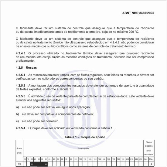 Qual o torque que deve ser aplicado ou verificado?