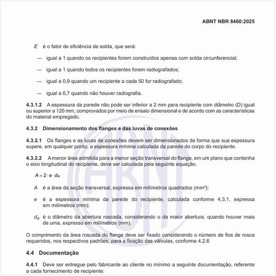 Como deve ser realizado o dimensionamento dos flanges e das luvas de conexões?