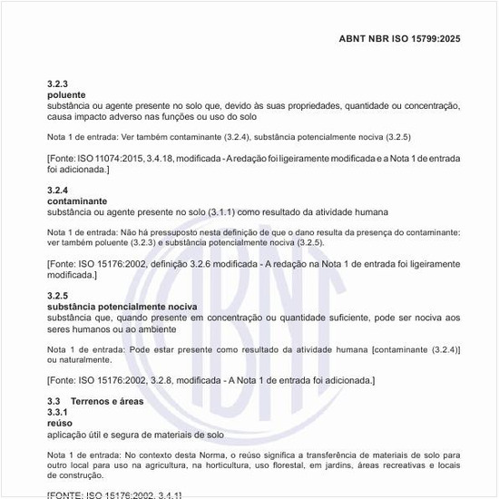 O que é uma substância potencialmente nociva no solo?