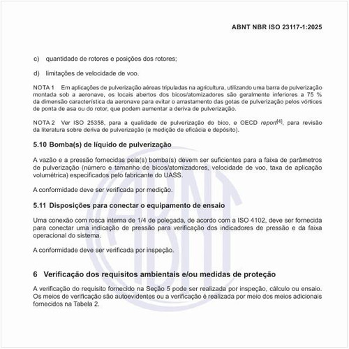 Como fazer a verificação dos requisitos ambientais e/ou medidas de proteção?