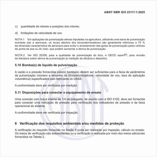 Como fazer a verificação dos requisitos ambientais e/ou medidas de proteção?