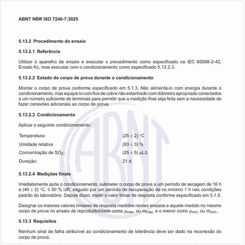 Qual o objetivo do ensaio de choque (operacional?