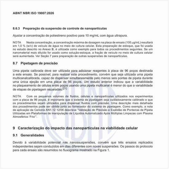 Como realizar a caracterização do impacto das nanopartículas na viabilidade celular?