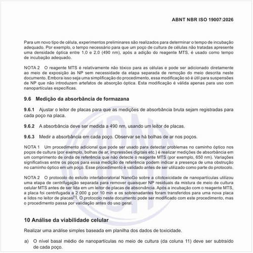 Como realizar a medição da absorbância de formazana?