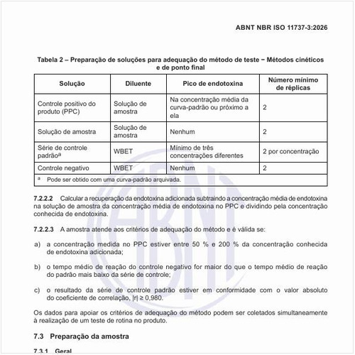 Como realizar a preparação de soluções para adequação do método de teste ou métodos cinéticos e de ponto final?
