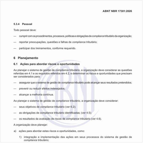 Como deve ser feito o planejamento do sistema de gestão de compliance tributário?