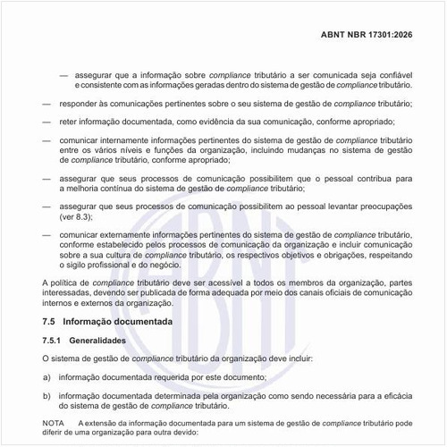 O que deve ser feito em relação à informação documentada de um sistema de gestão de compliance?