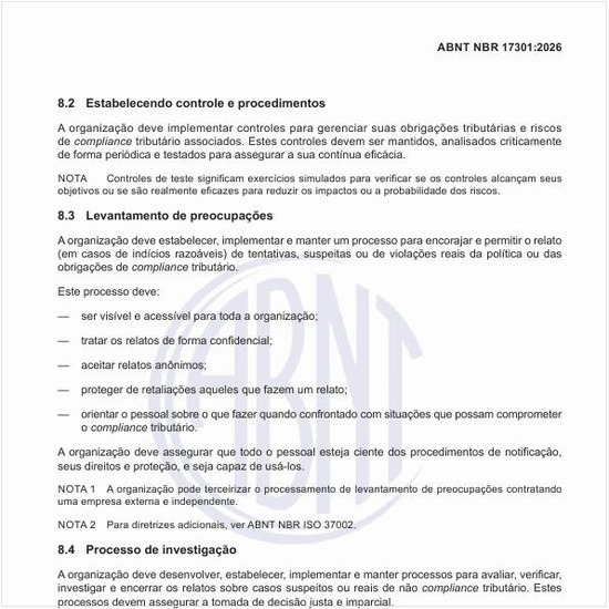 Por que se deve estabelecer um processo de investigação?