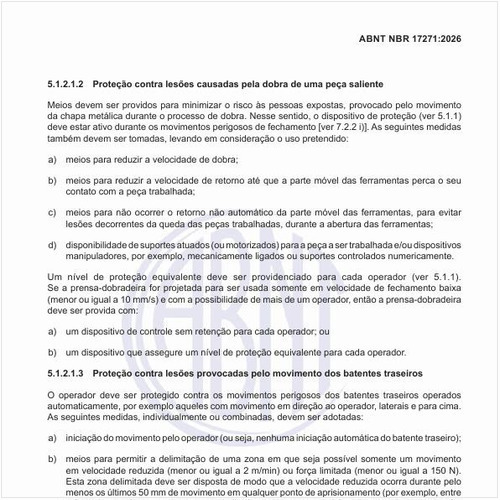 Como realizar a proteção contra lesões causadas pela dobra de uma peça saliente?