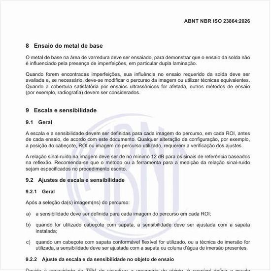Como devem ser definidas a escala e a sensibilidade?