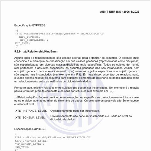 O que é o relacionamento xtdRelationshipKindEnum?