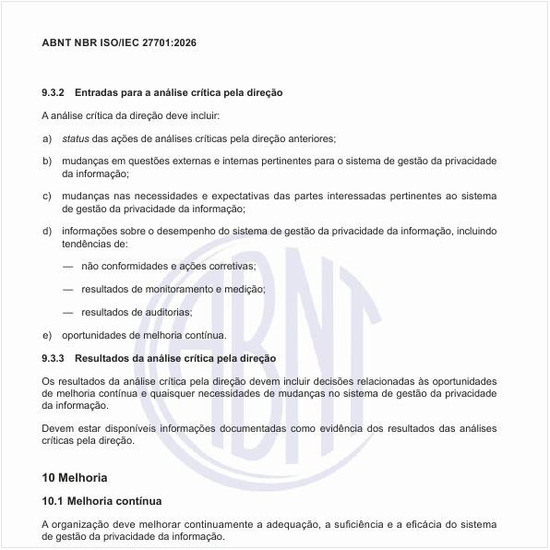 Quais são as entradas para a análise crítica pela direção?