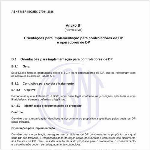 Quais são as orientações para implementação para controladores de DP?
