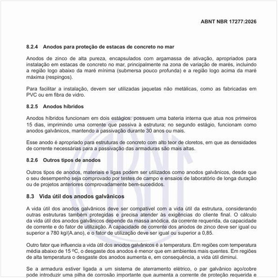 Qual é a vida útil dos anodos galvânicos?