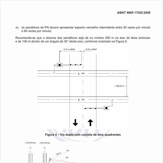Qual a área de cobertura do sinal luminoso intermitente?