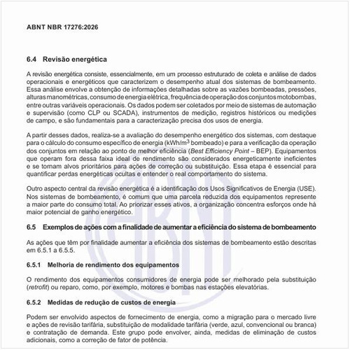 O que consiste uma revisão energética?