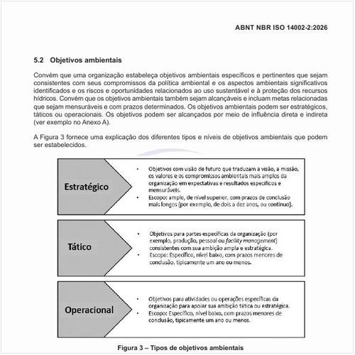 Quais são os tipos de objetivos ambientais?