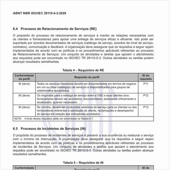 Como é o processo de relacionamento de serviços?