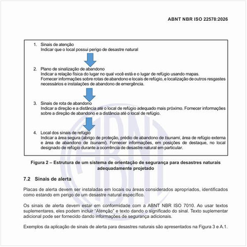 Qual deve ser a estrutura de um sistema de orientação de segurança para desastres naturais adequadamente projetado?