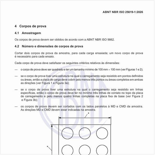 Quais são as dimensões do corpo de prova?