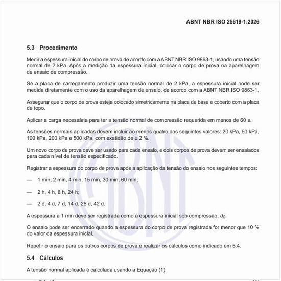 Como se calcula a tensão normal aplicada?