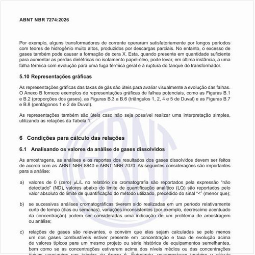 Quais são as condições para o cálculo das relações?