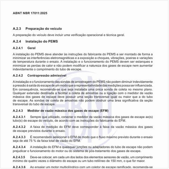 Por que utilizar um medidor de vazão mássica dos gases de escape (EFM)?