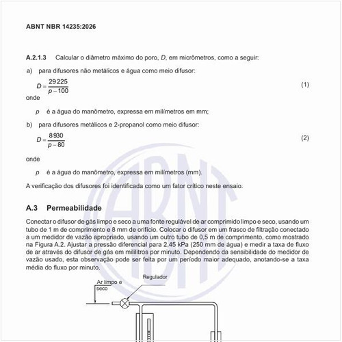 Quais são os equipamentos para medir o tamanho máximo de poro?