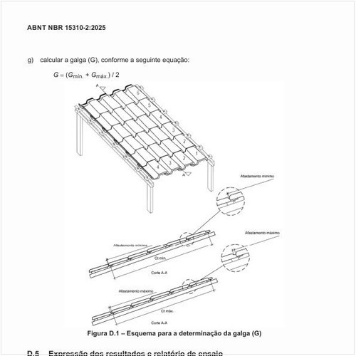 Qual é o esquema para a determinação da galga?