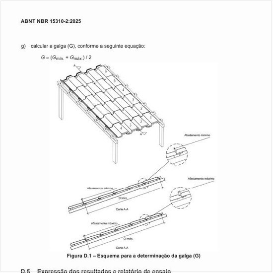Qual é o esquema para a determinação da galga?
