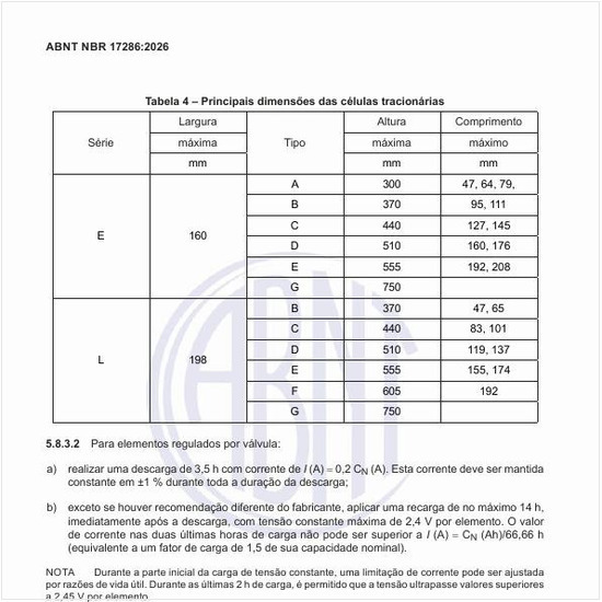 Quais são as principais dimensões das células tracionárias?