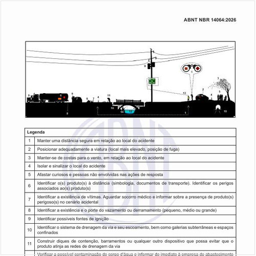 Como é um quadro esquemático de procedimentos do primeiro no local?