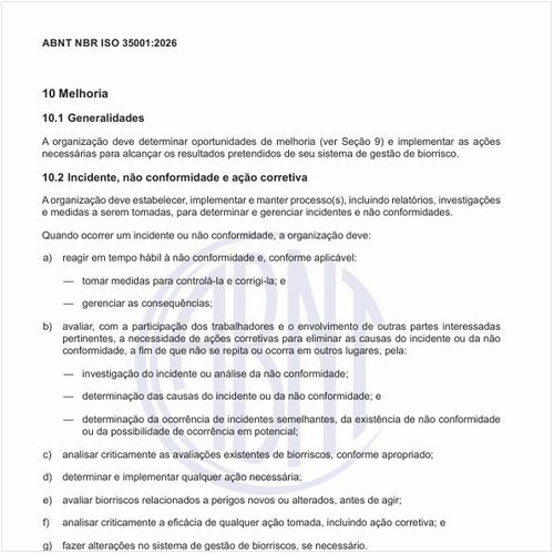 Por que a empresa precisa ter processos para incidente, não conformidade e ação corretiva?