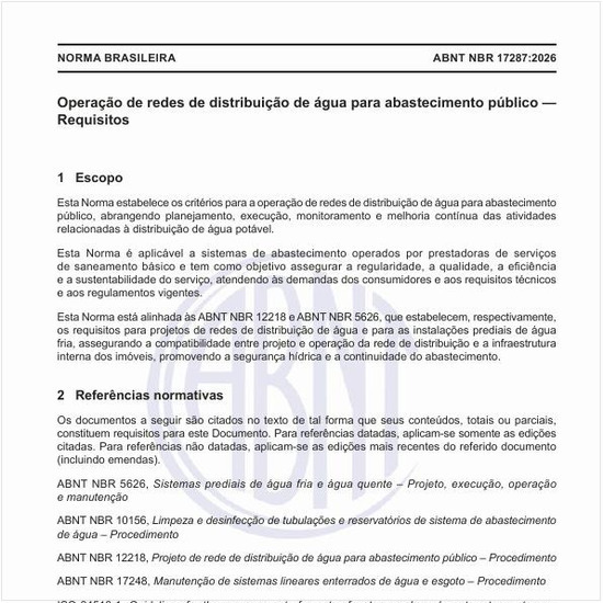 O que é a condição normal de operação?