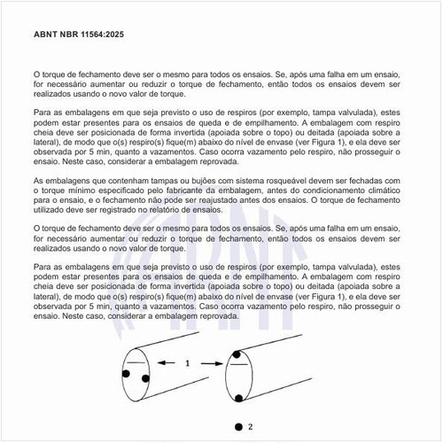 Como deve ser a embalagem com respiro, apoiada sobre a sua lateral?