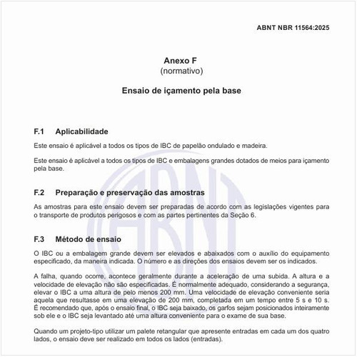 Como proceder no ensaio de içamento pela base?
