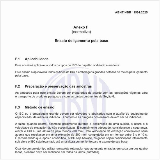 Como proceder no ensaio de içamento pela base?
