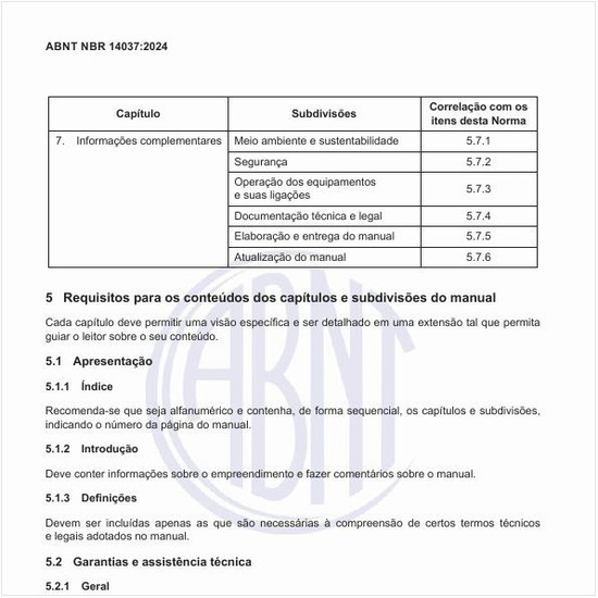 O que deve ser tratado nas garantias e assistência técnica?