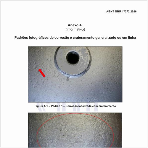 Qual a aparência da corrosão localizada com crateramento?