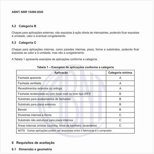 Quais são os exemplos de aplicações conforme a categoria?