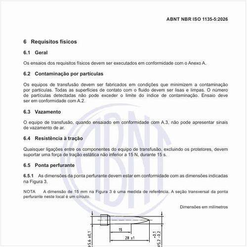 Quais são as dimensões da ponta perfurante?